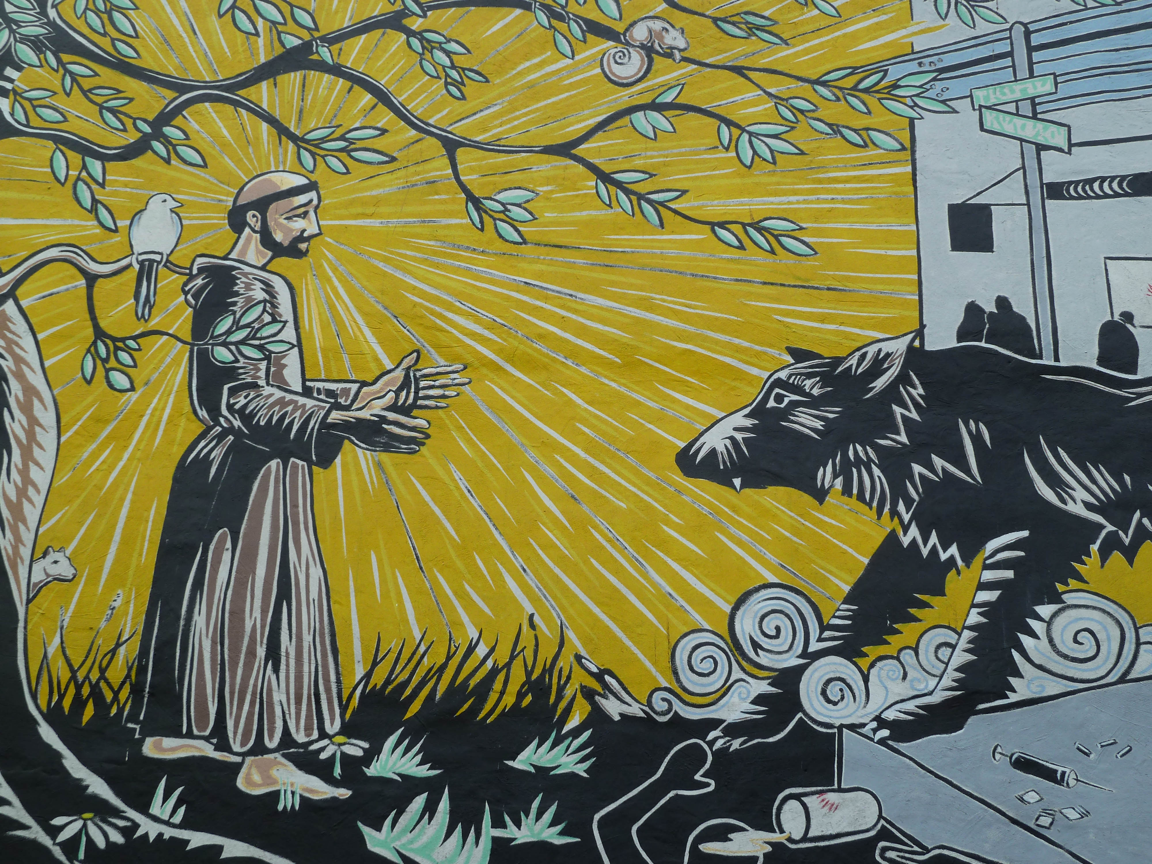 Prayers in Public: St Francis Mural - Art - Creative Commons Prayer